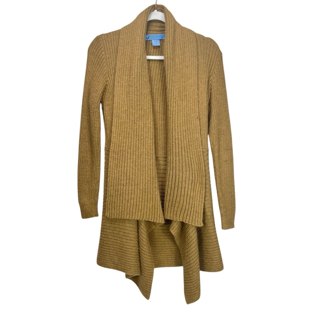 Alicia Peru‎ Women’s Medium Alpaca Blend Wool Open Front Cardigan Sweater
